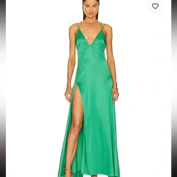 michael costello green dress Kate main image 1